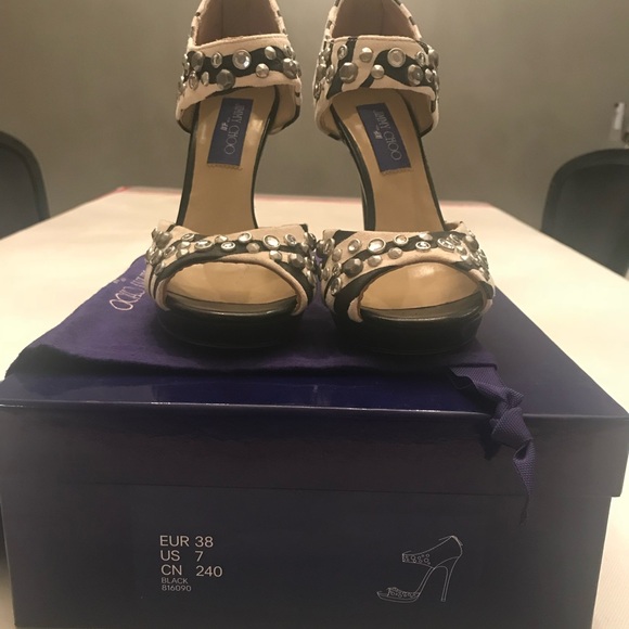 Jimmy Choo x H&M Zebra print sandals. Brand new never worn - Picture 8 of 9